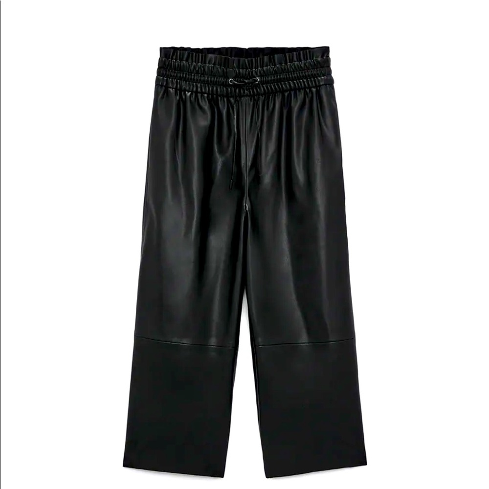 Zara Faux Leather Culottes (NWT)